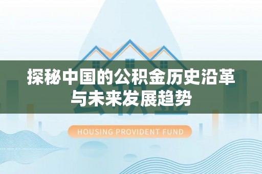同江探秘中国的公积金历史沿革与未来发展趋势