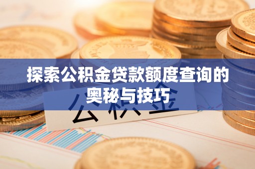 同江探索公积金贷款额度查询的奥秘与技巧